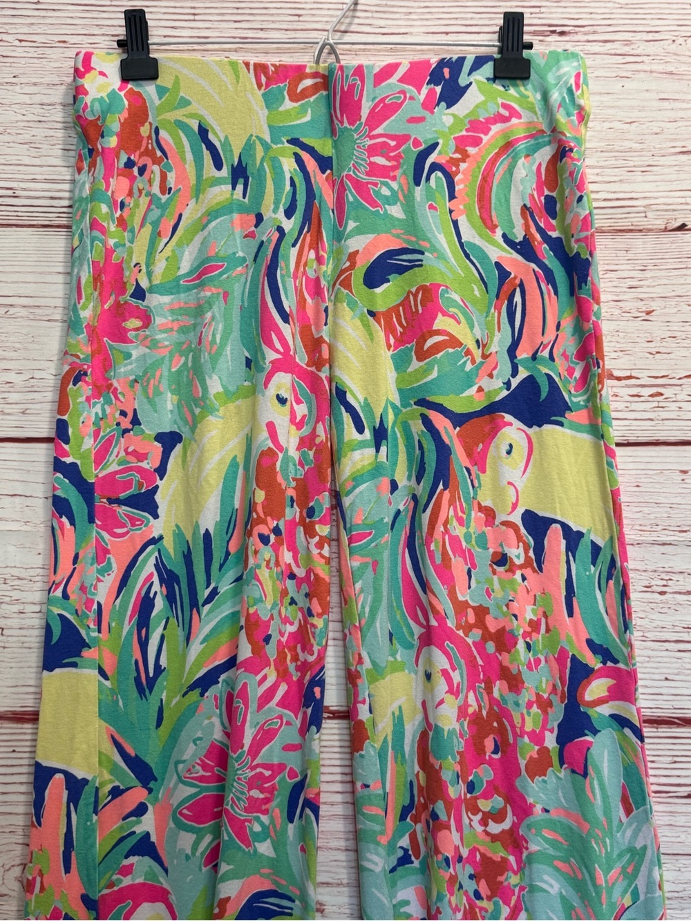 Lilly Pulitzer Georgia May Palazzo Pant in Multi Casa Banana Sz M - Picture 5 of 11